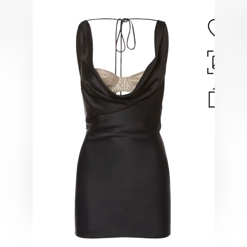 GIUSEPPE DI MORABITO Embellished satin mini dress